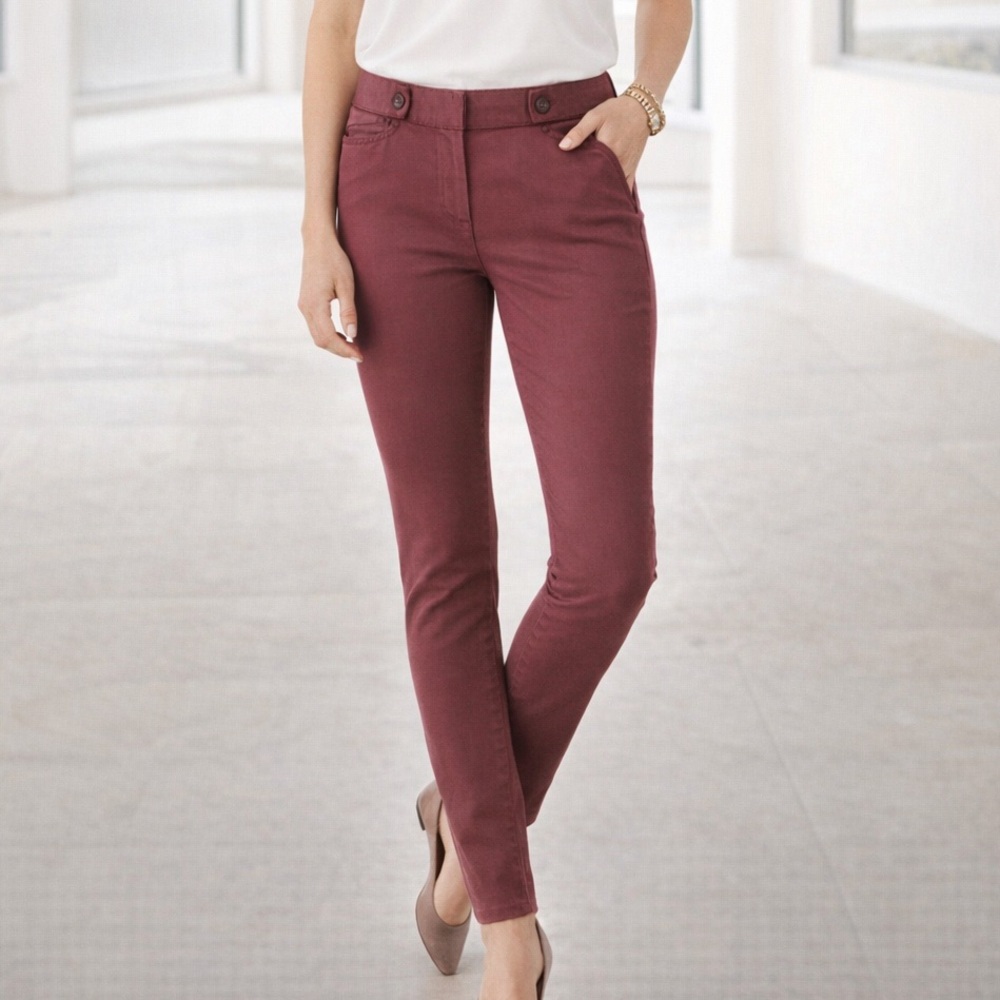 LOFT Outlet Wine Red Trousers  size 2